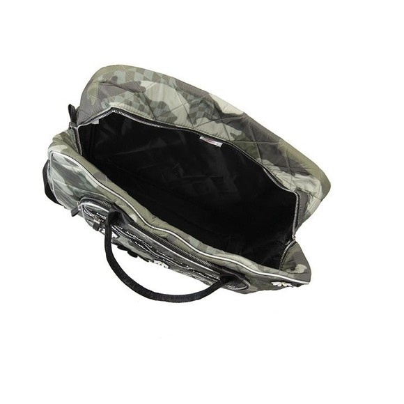 Girls Camo Print Weekender Bag, 3-Piece Set Green-WL